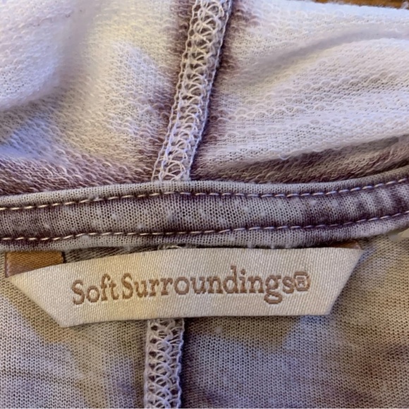 Soft Surroundings Lavender Women's Boho Vest Sz Med Bohemian Artsy - Picture 3 of 8